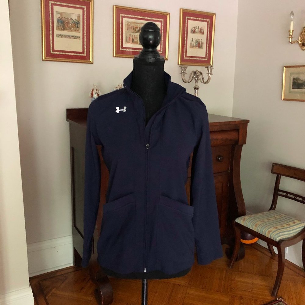 Reebok light jacket full zip navy large pockets